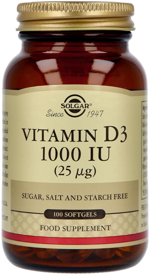 Solgar Vitamin D3 1000 IU 100st