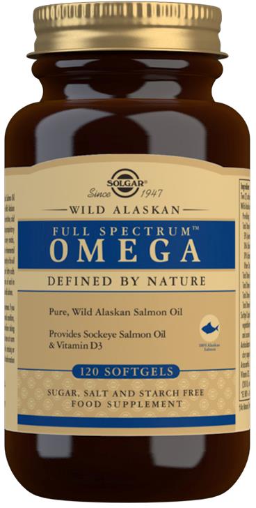 Solgar Wild Alaskan Full Spectrum Omega Softgels 120st
