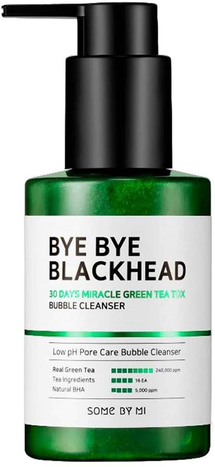 Some By Mi Bye Bye Blackhead 30 Days Miracle Green Tea Tox Bubble Cleanser 