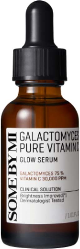 Bruine glazen fles met pipet voor SOMEBYMI Galactomyces Pure Vitamin Glow Serum.