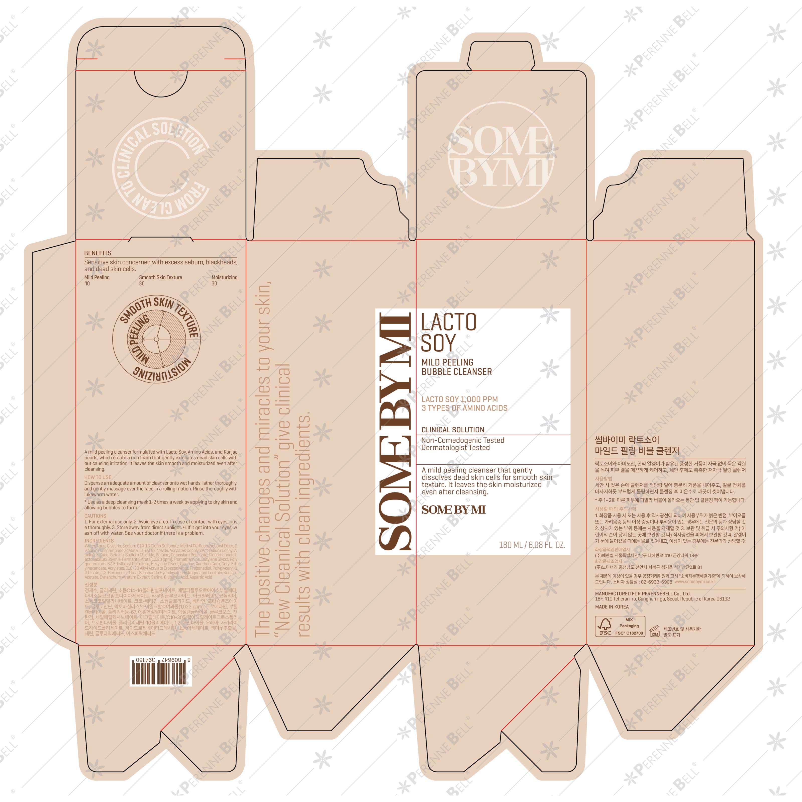 SOME BY MI Lactosoy Mild Bubble Peeling Cleanser 180 ml (obrázok 5)