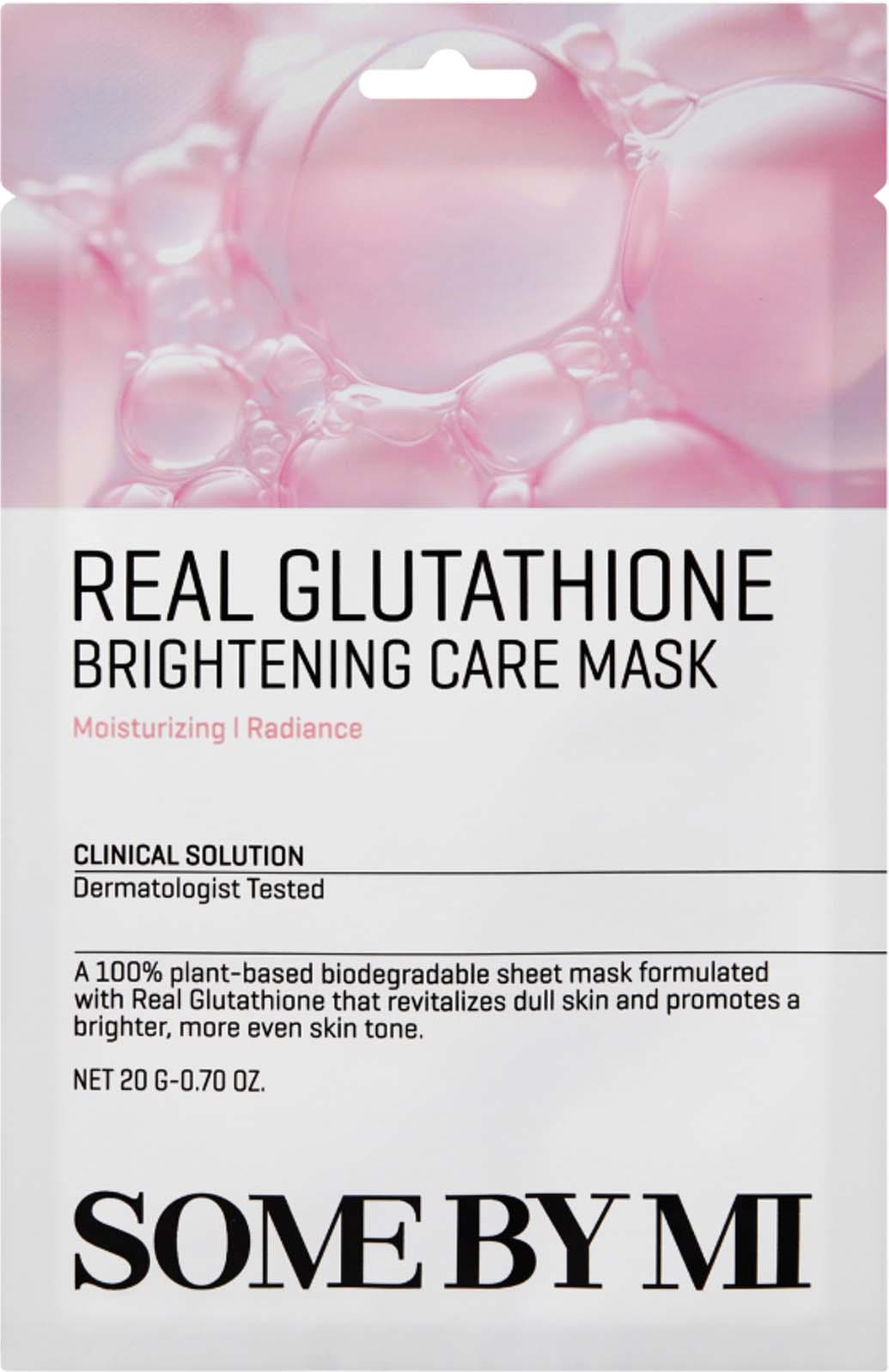 authentic glutathione SOME BY MI Real Brightening Care Mask 20 g Healthy Aging Size:10x10ml ✨ Accelerate repair. Reduce