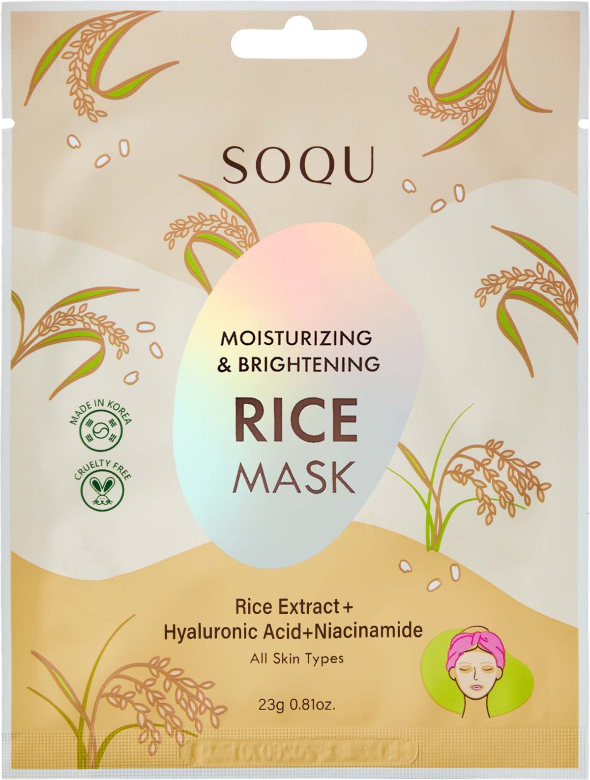 SOQU Rice Sheet Mask | lyko.com