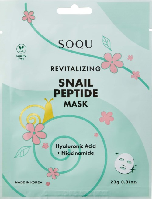 SOQU Snail Peptide Sheet Mask 23 g