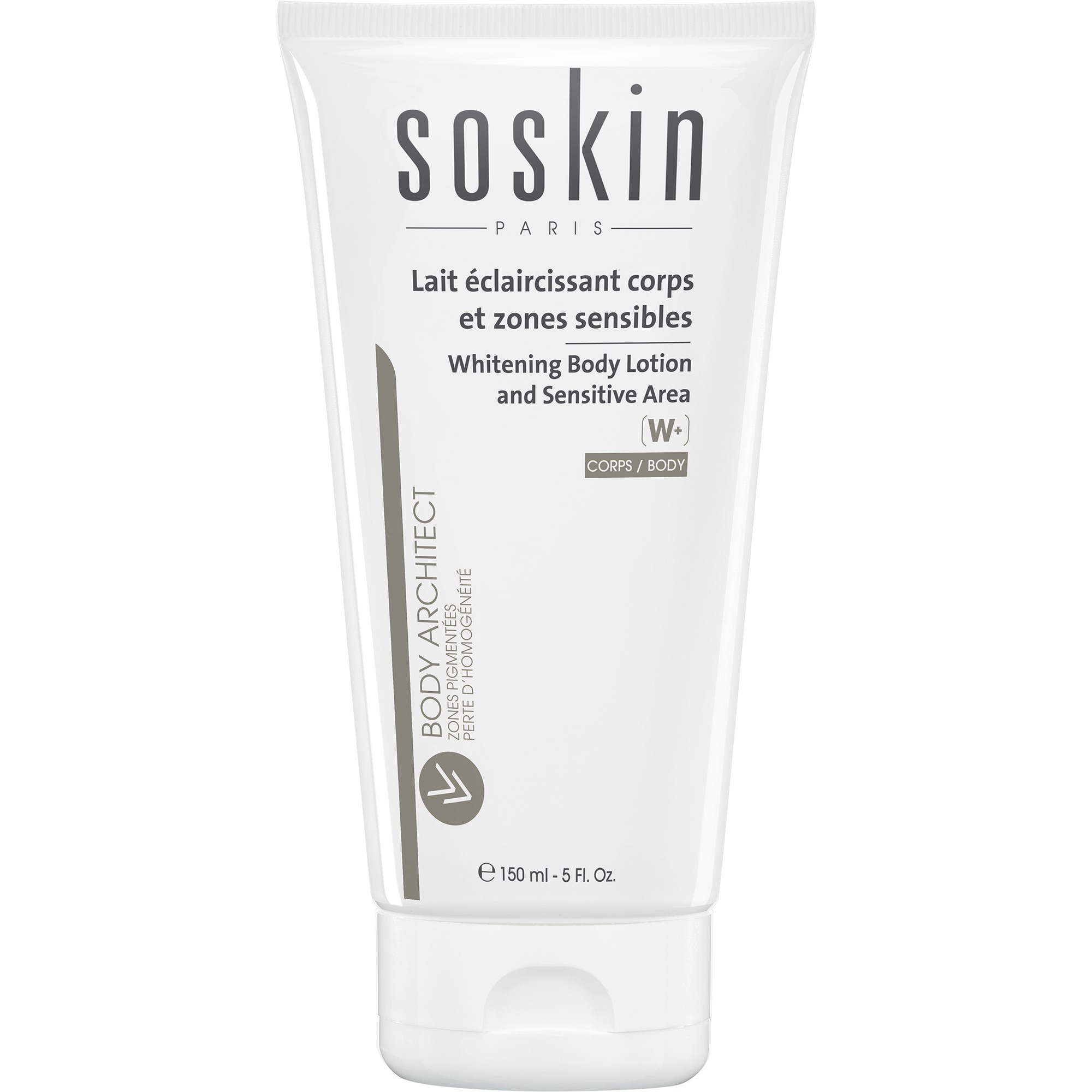 Läs mer om SOSkin Body Arhitect Whitening Body Lotion And Sensitive Area 150 ml