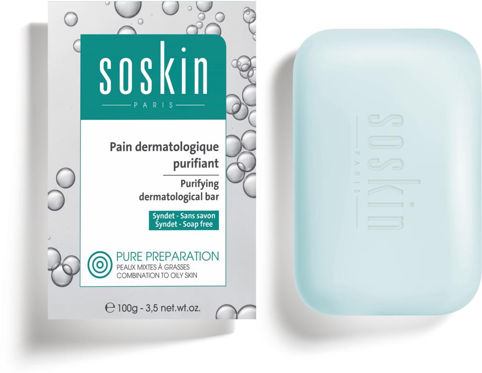 SOSkin Pure Preparations Purifying Dermatological Bar 100g