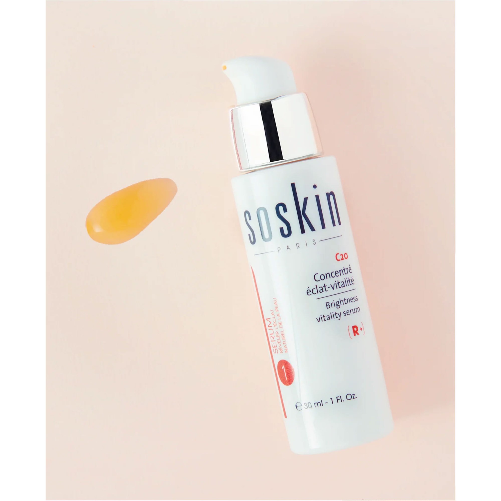 SOSkin Restorative Hydraglow C20 Brightness Vitality Serum 30 ml (obrázok 3)