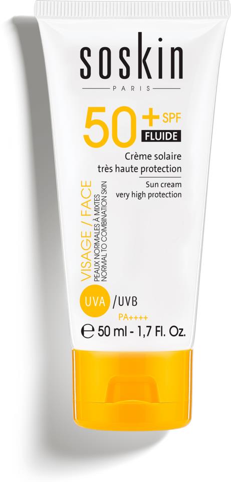 SOSkin Sun Guard SPF50+ Fluid Sun Cream Very High Protection 50ml