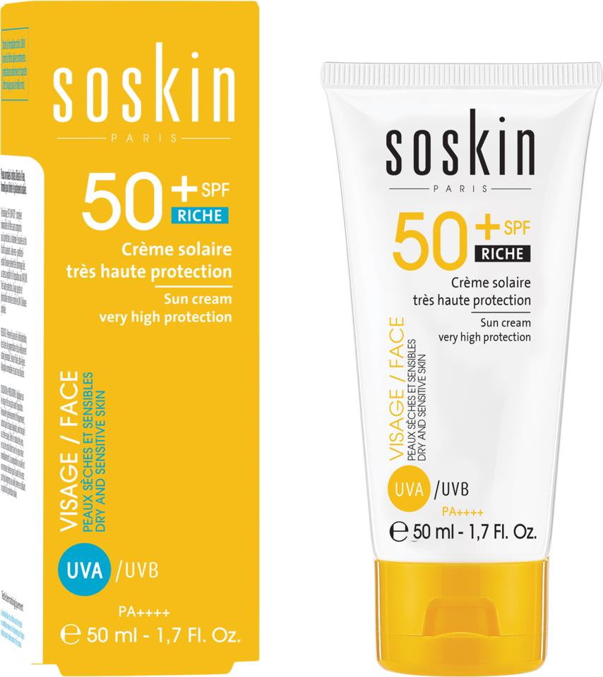 SOSkin Sun Guard Sun Guard SPF50+ Rich Sun Cream Very High Protection ...