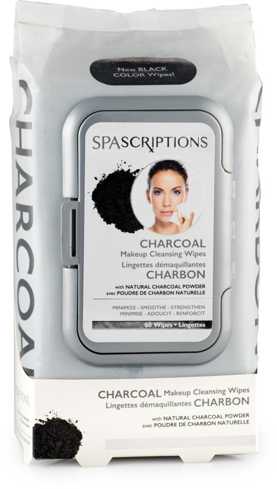 SpaScriptions Charcoal Makeup Cleansing Wipes