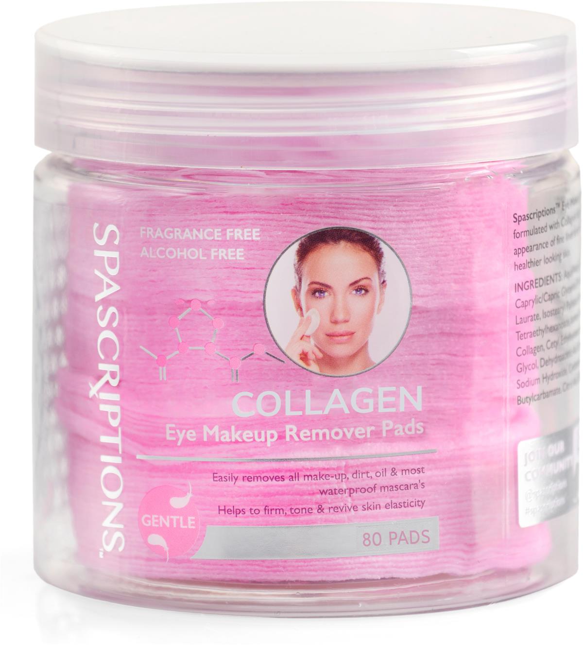 SpaScriptions Collagen Eye Makeup Remover Pads