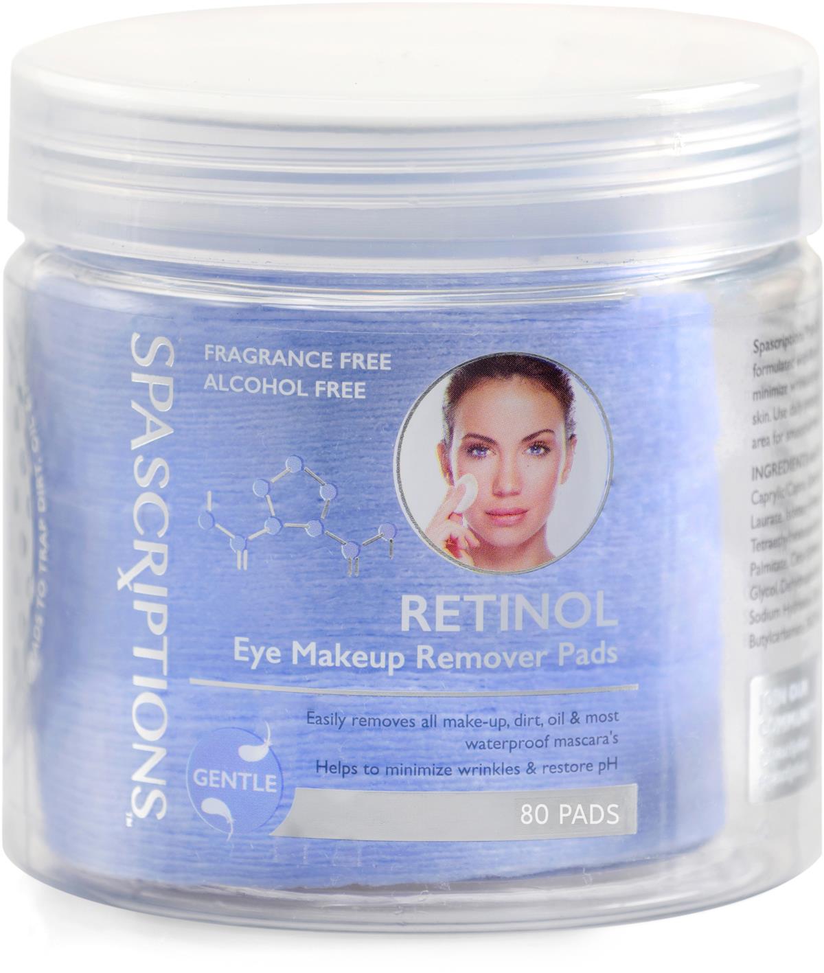SpaScriptions Retinol Eye Makeup Remover Pads