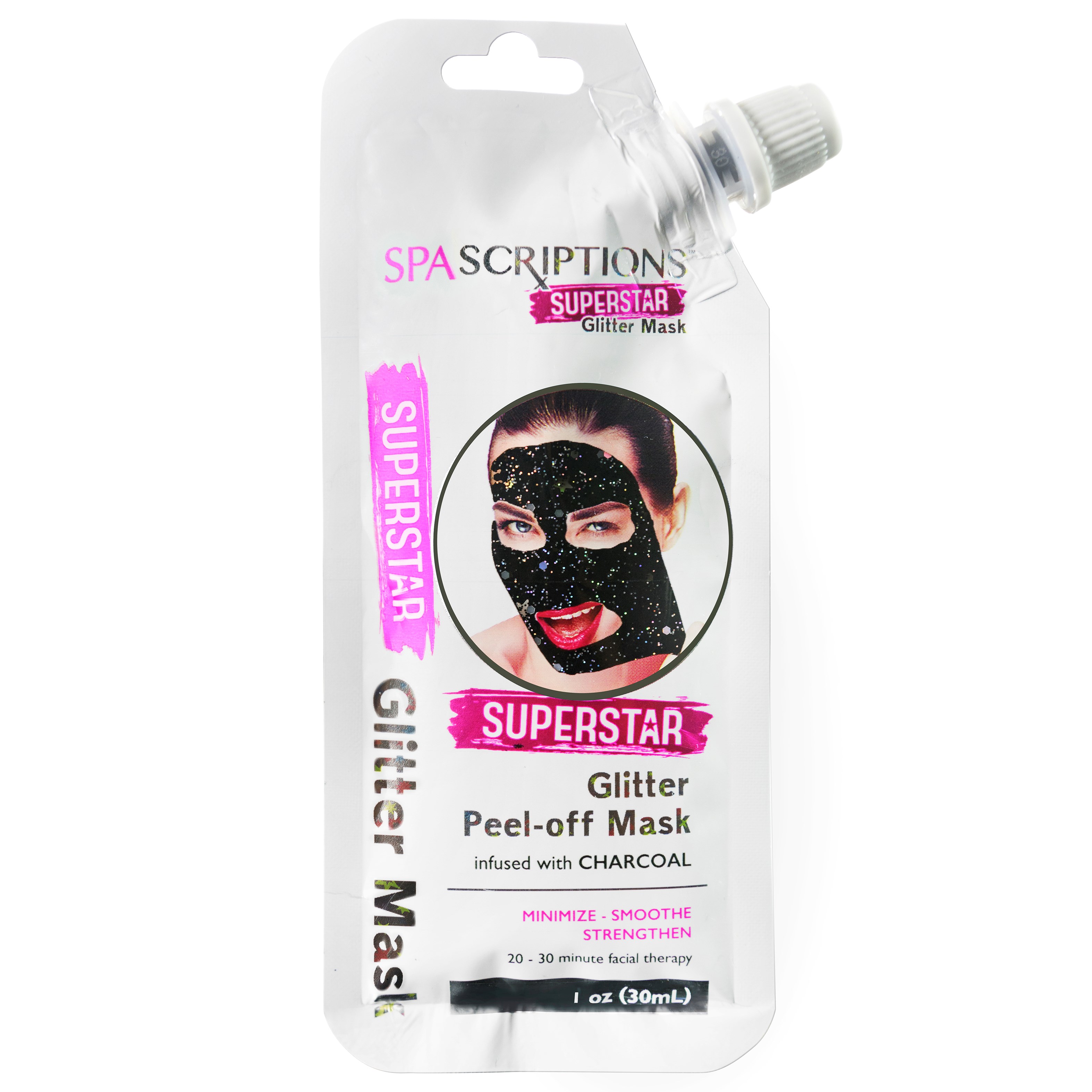 Läs mer om SpaScriptions Superstar- Glitter Peel-Off Mask 30 ml