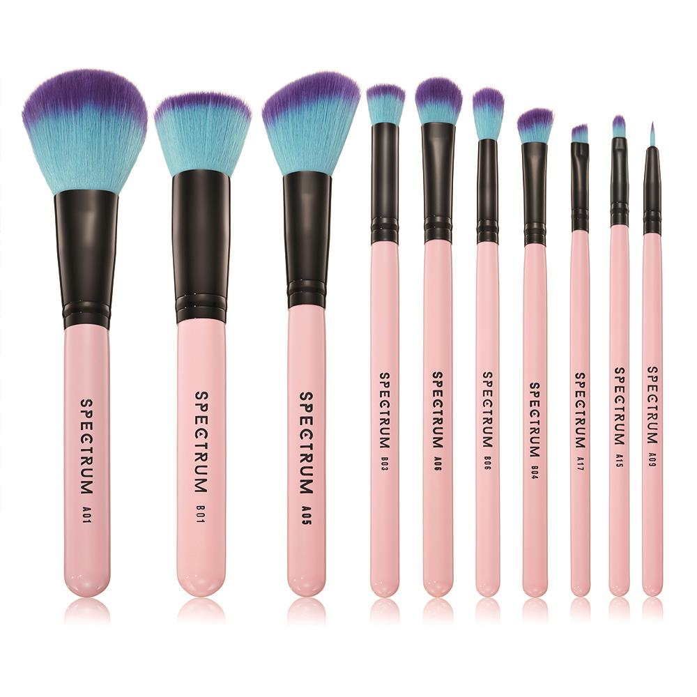 Spectrum 10 Piece Pink Essential Brush Set | lyko.com