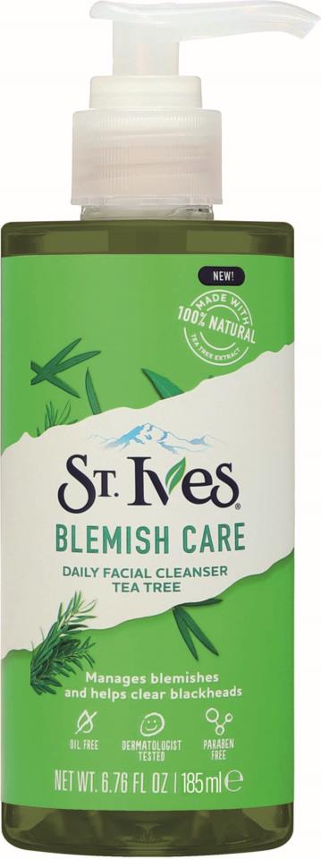 St Ives Facial Cleanser Blemish Care Tea Tree 185 ml
