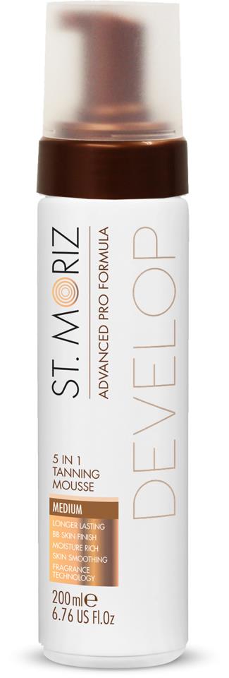 St Moriz Advanced Pro 5in1 Tanning Mousse Medium 200ml