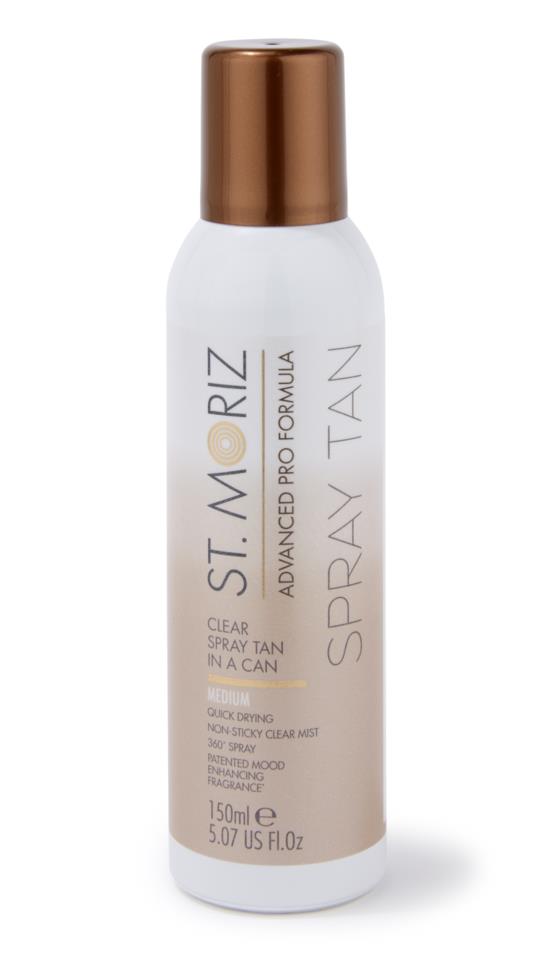 St Moriz Clear Spray Tan in a Can Medium 150ml