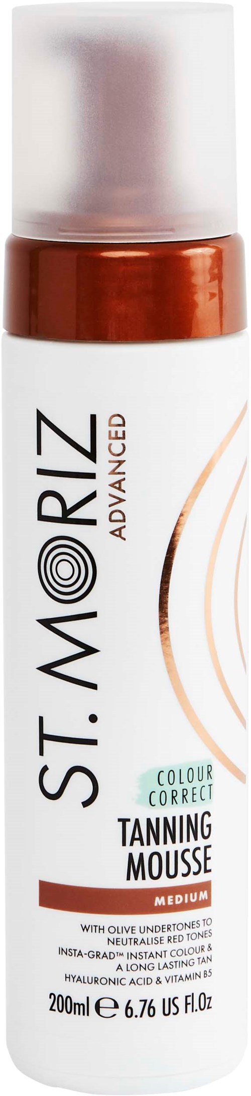 St Moriz Colour Correcting Tanning Mousse Medium 200 ml