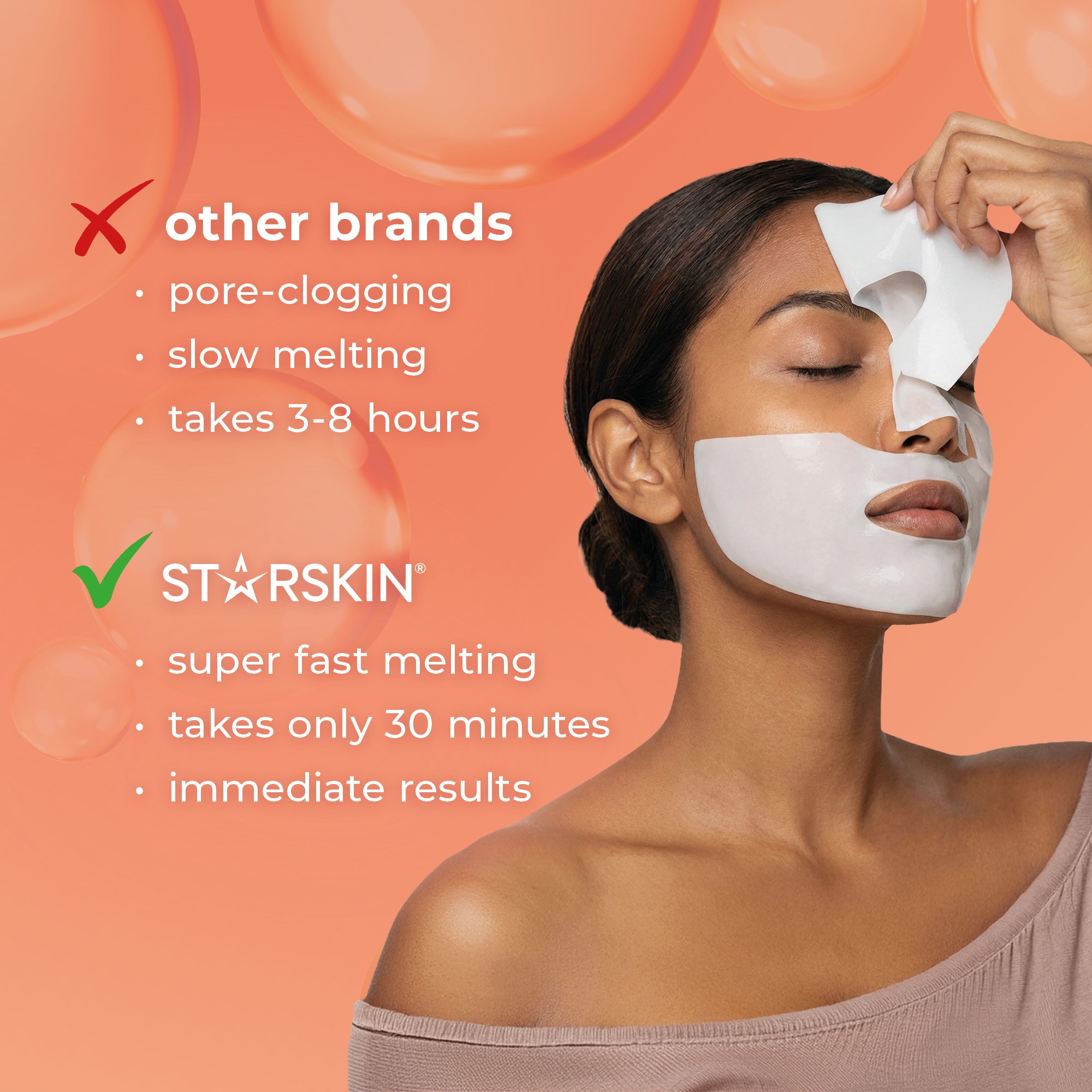 Starskin DeepMelt Collagen PDRN Salmon DNA Face Mask 4 szt. (obrázok 3)