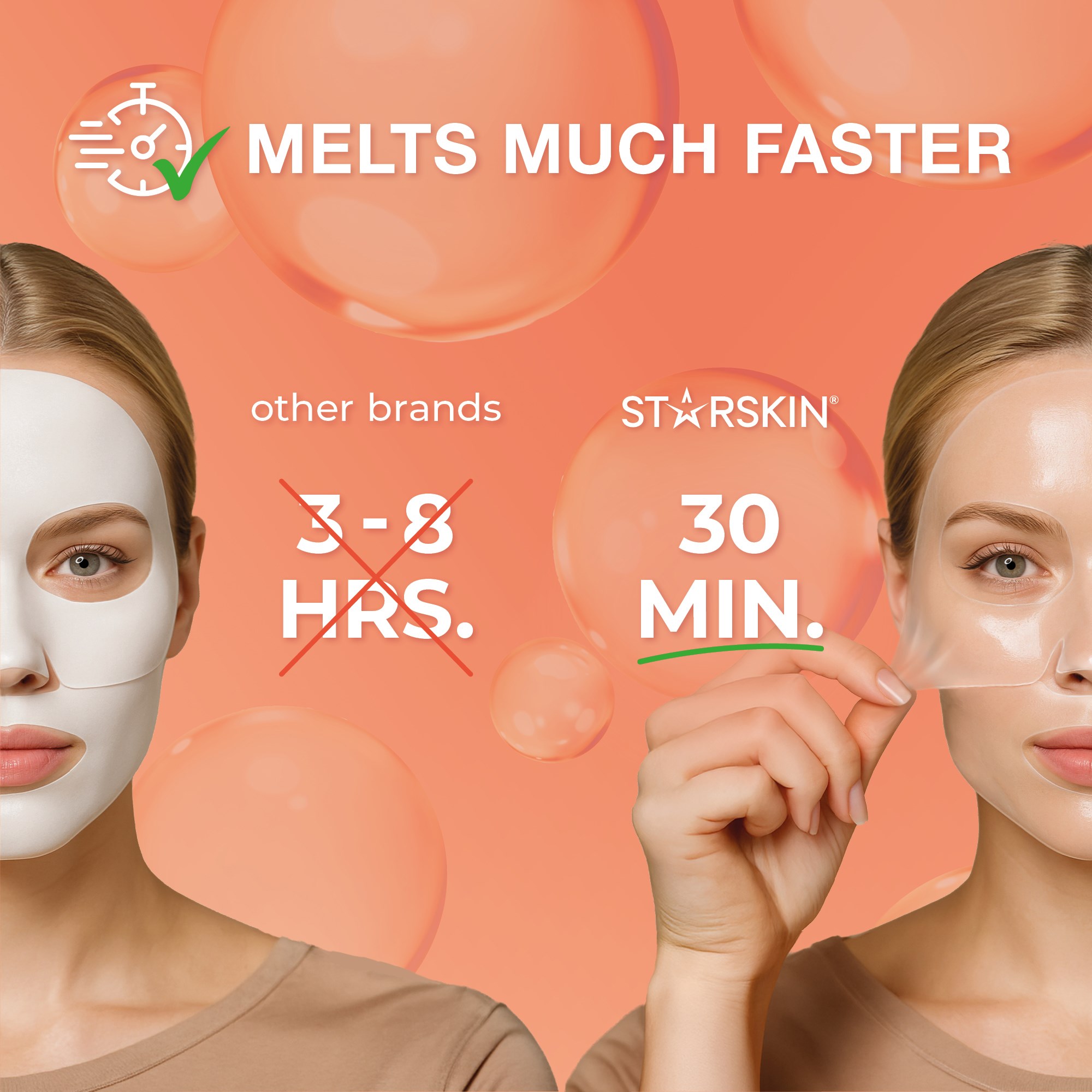 Starskin DeepMelt Collagen PDRN Salmon DNA Face Mask 4 szt. (obrázok 4)