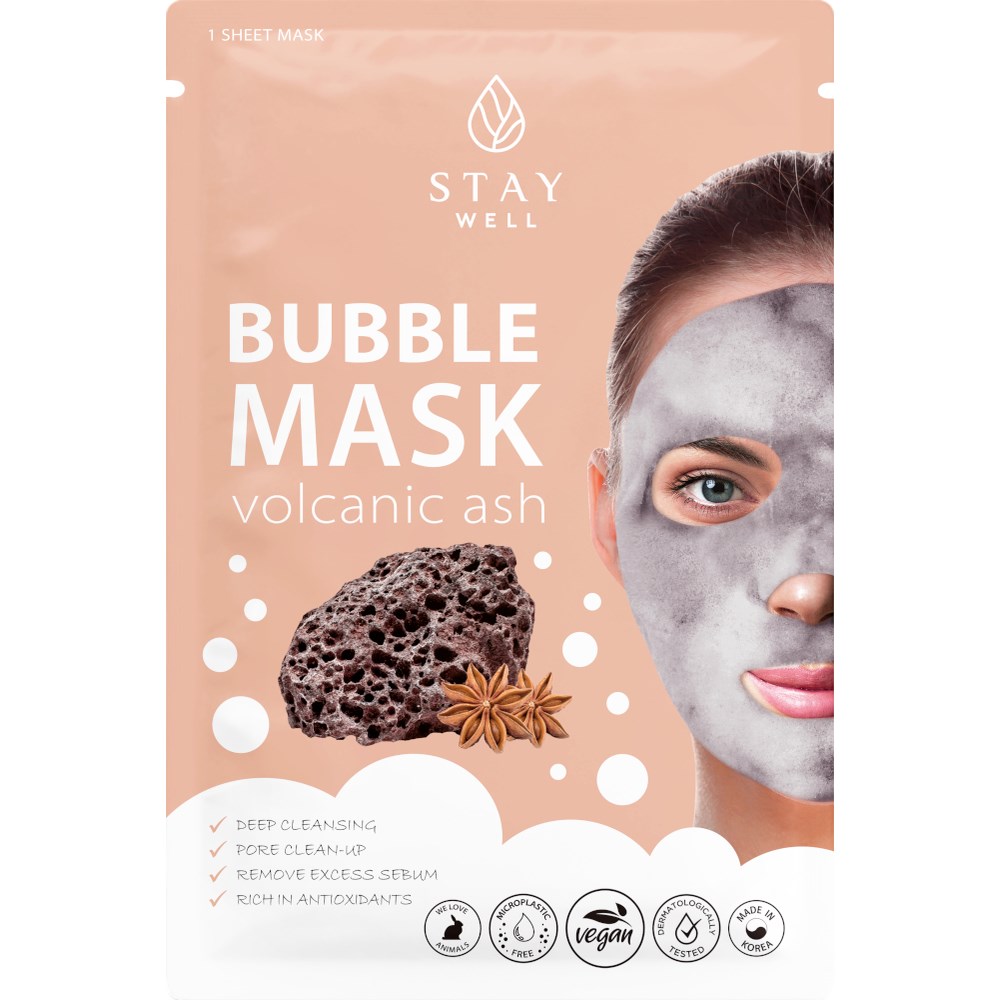 Läs mer om Stay Well Deep Cleansing Bubble Mask Volcanic 1 pcs 20 g