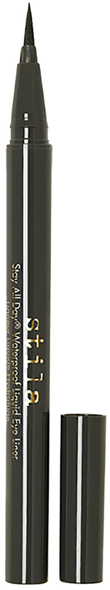 A black pen with a cap, labeled 'stil' and 'Stylo Automatique.'