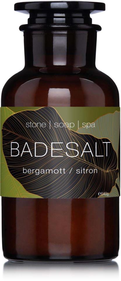 Stone Soap Spa Bath Salt Bergamot/Lemon 640 g
