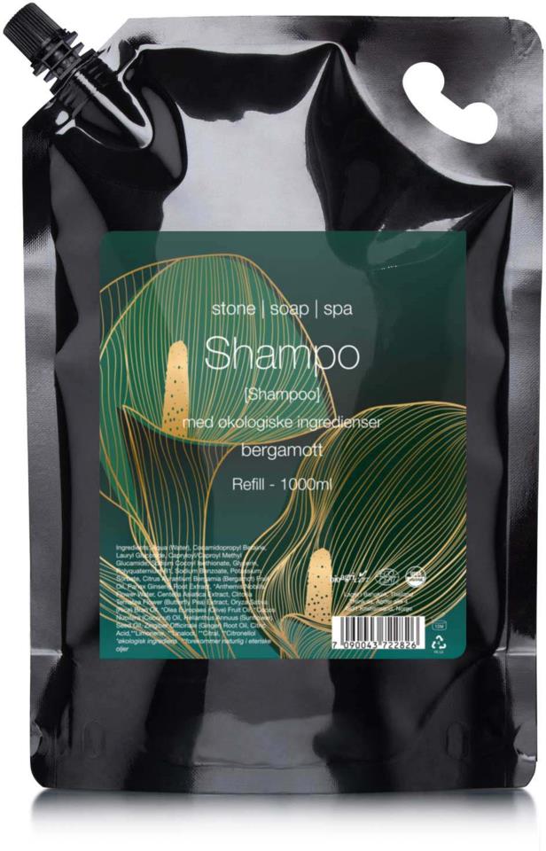 Stone Soap Spa Shampoo Refill Bergamot 1000ml
