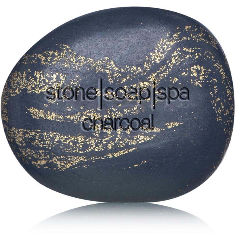 Stone Soap Spa Stone Soap Charcoal w. Goldleaf 120 g