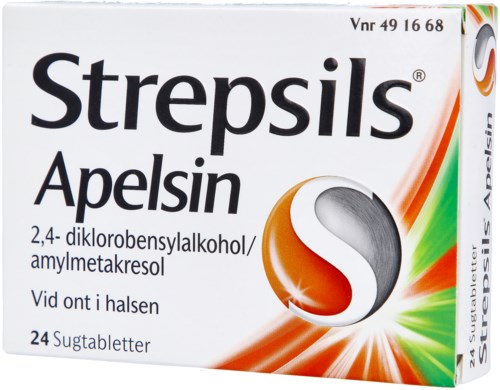 Strepsils Apelsin Sugtablett 24 st