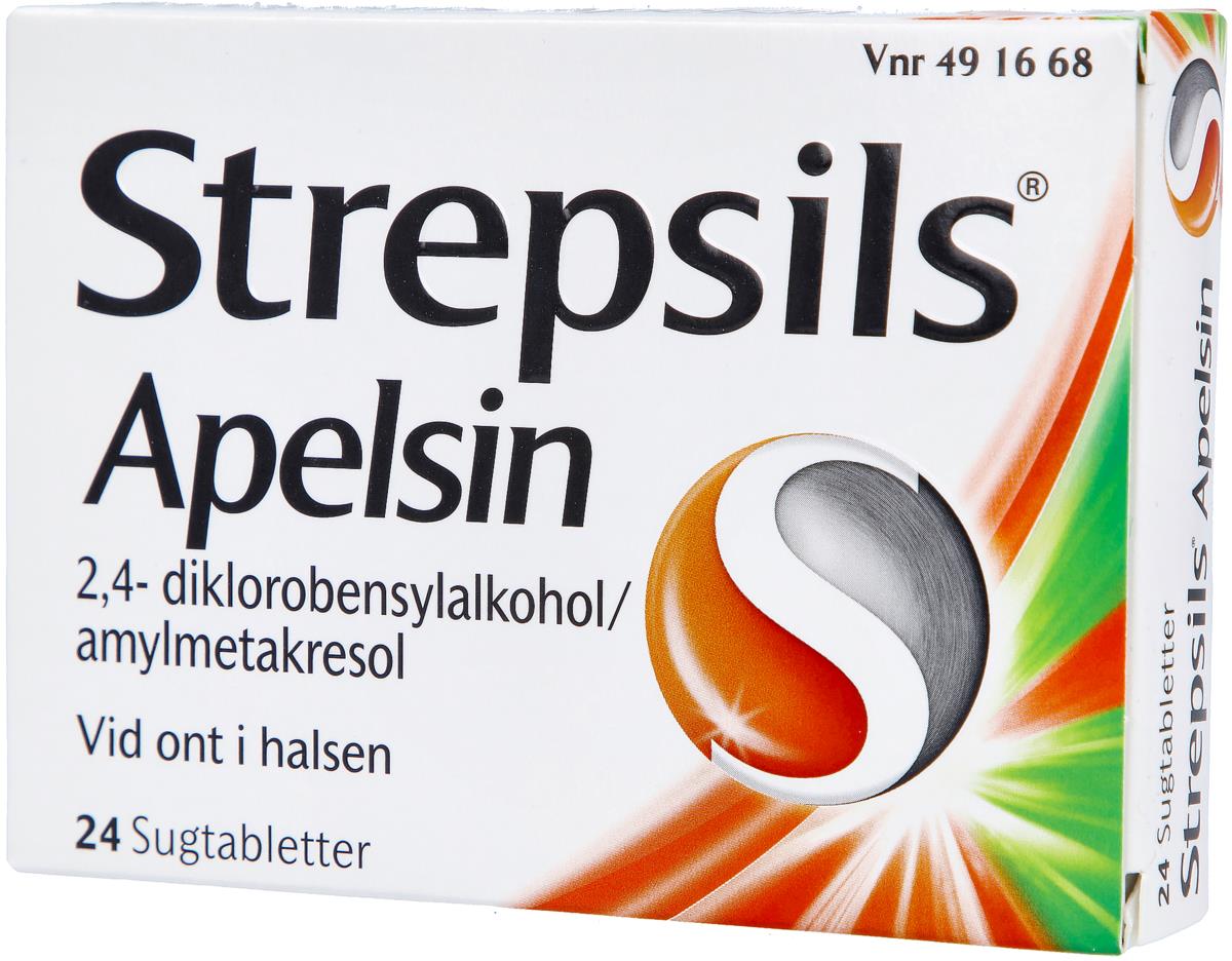 Strepsils Apelsin, sugtablett 24 st