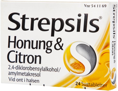 Strepsils Honung & Citron Sugtablett 24 st