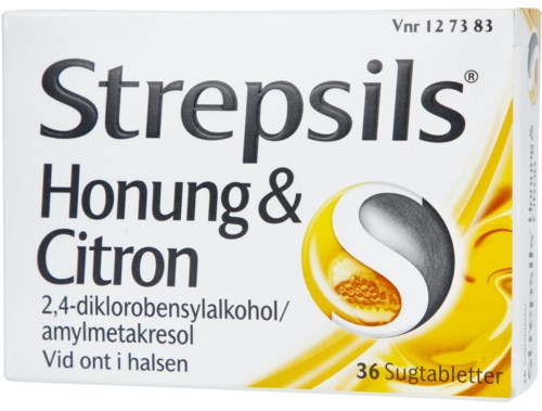 Strepsils Honung & Citron Sugtablett 36 st