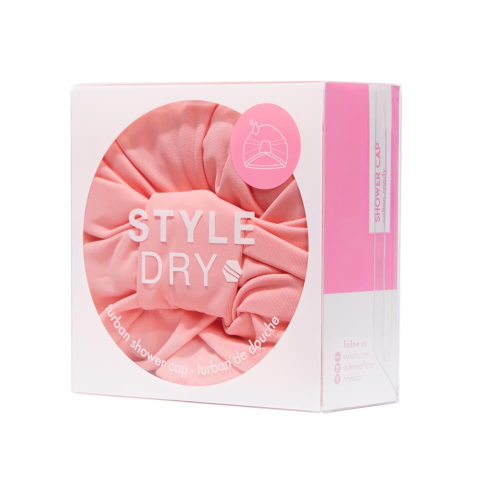 StyleDry Turban Shower Cap Cotton Candy