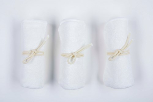 Бамбуковые салфетки для лица StylPro Bamboo Face Cloth многоразовые, 3 шт — фото 3