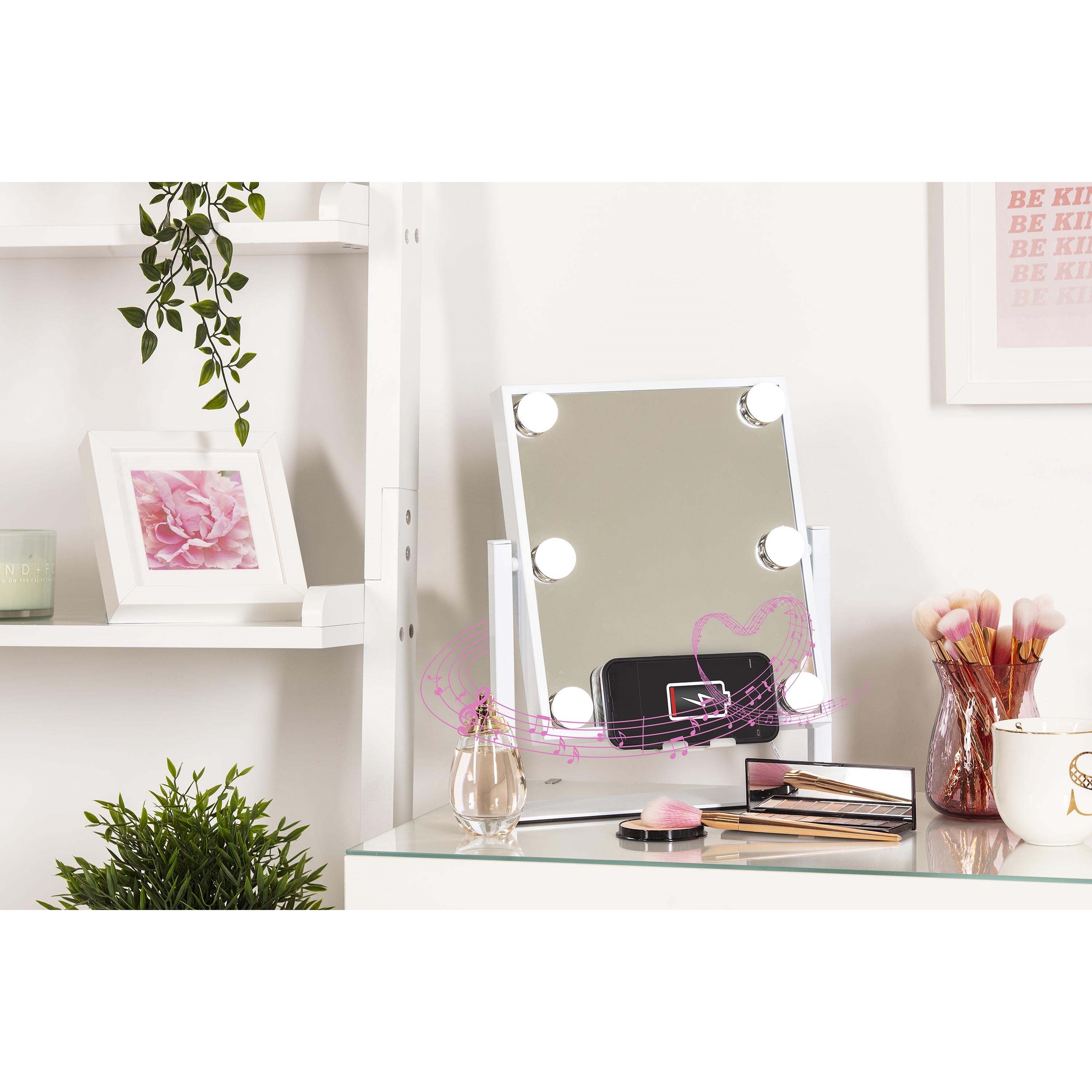 STYLPRO GLAM & GROOVE Hollywood Vanity Music Mirror - Lusterko (obrázok 8)