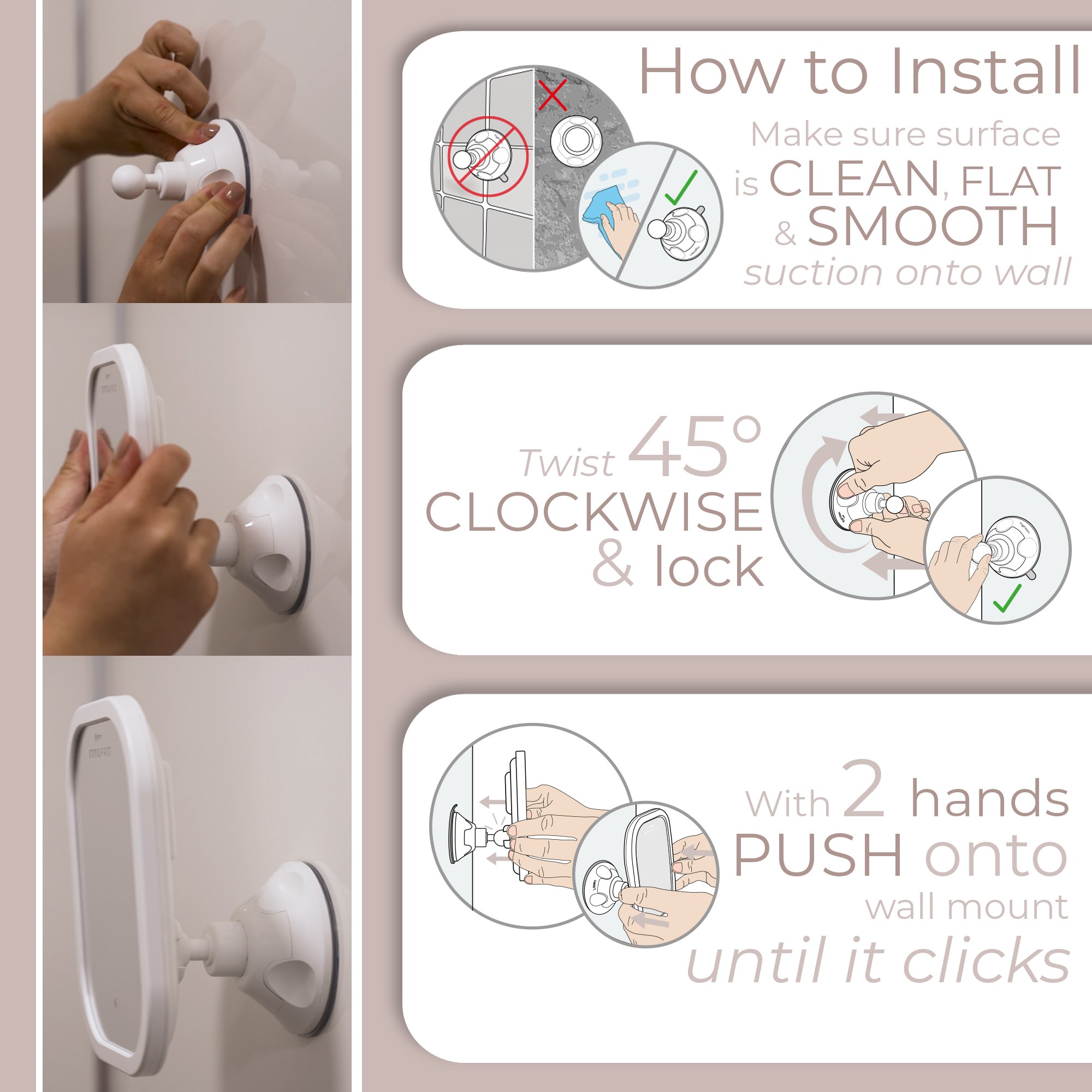 STYLPRO Heated Anti-fog Bathroom Mirror (obrázok 9)