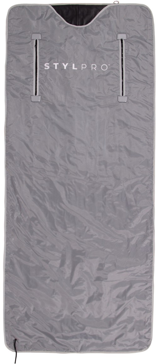 Ett vadderat resefodral med handtag och texten STYLEPRO på.
