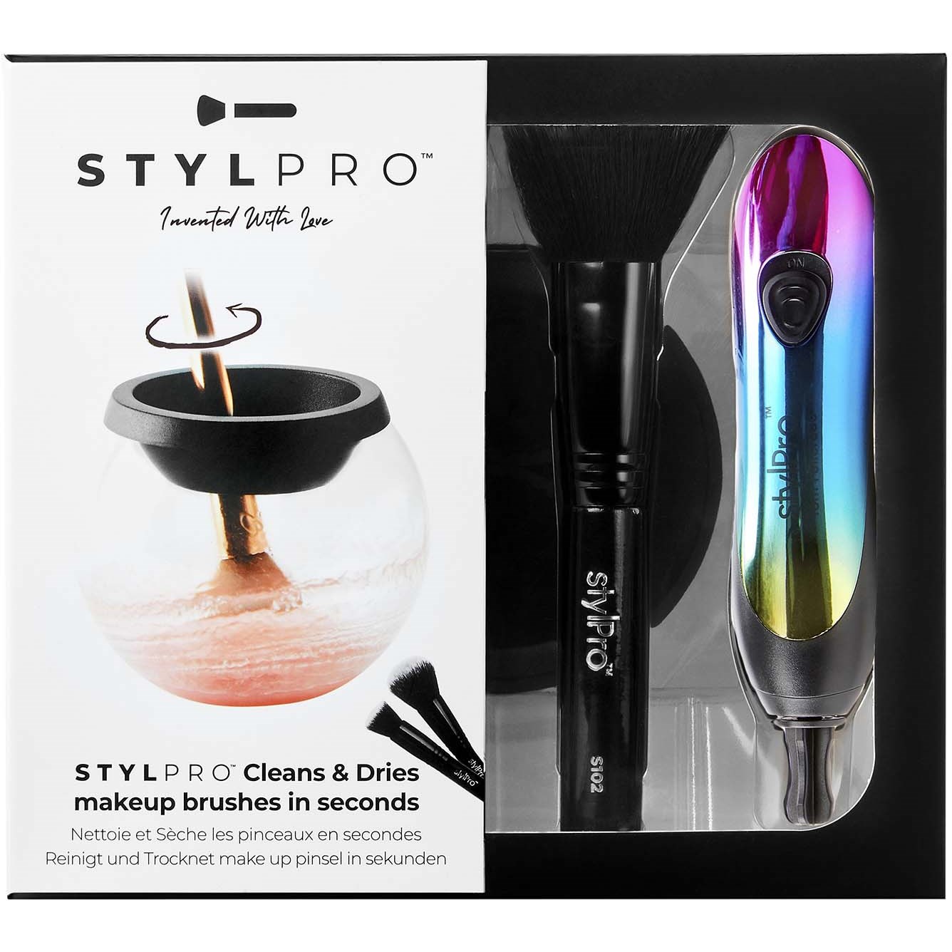 Läs mer om STYLPRO Makeup Brush Cleaner And Dryer Gift Set Rainbow