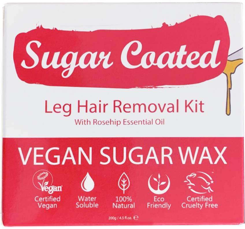 Sugar Coated Leg Hair Removal Kit With Rosehip Essential Oil 200 g