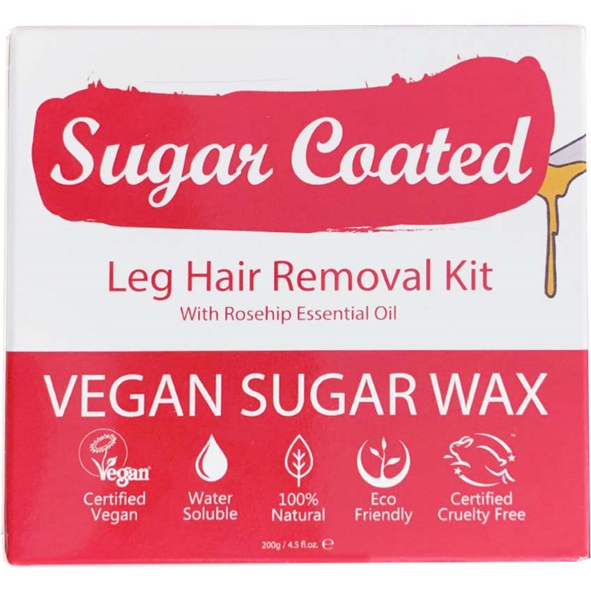 Läs mer om Sugar Coated Leg Hair Removal Kit With Rosehip Essential Oil 200 g