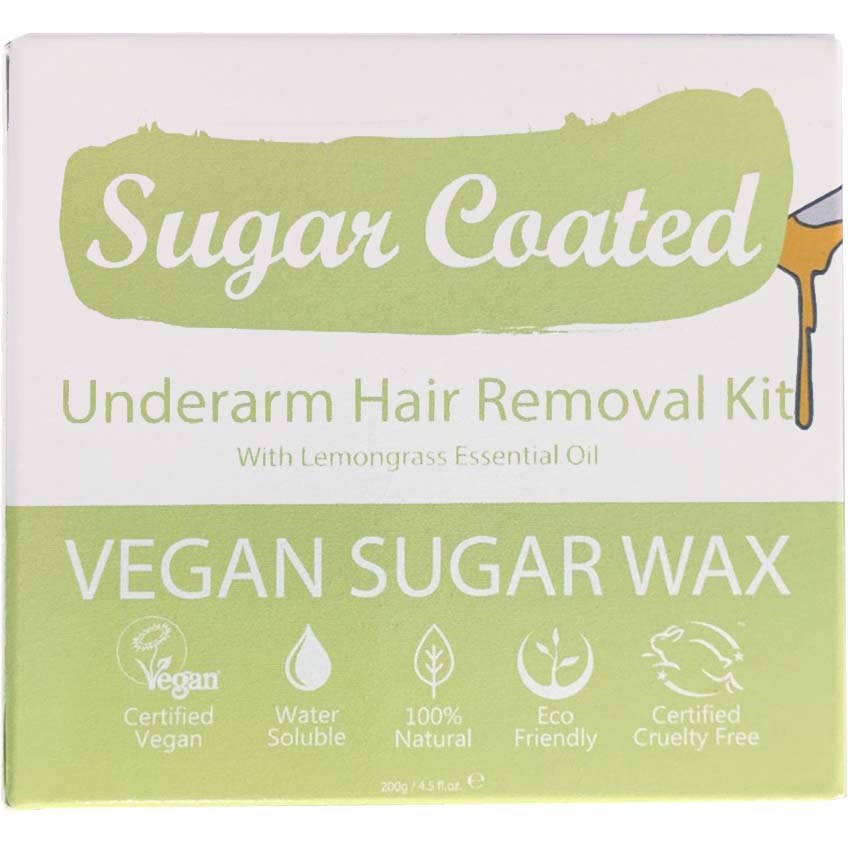 Läs mer om Sugar Coated Underarm & Arm Hair Removal Kit With Lemongrass 200 g