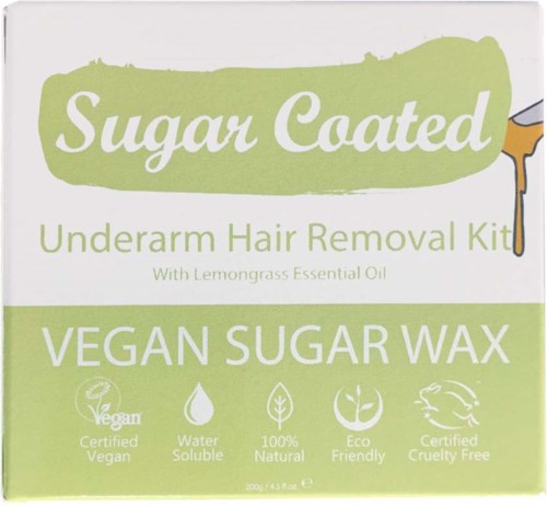 Sugar Coated Underarm & Arm Hair Removal Kit With Lemongrass 200 g