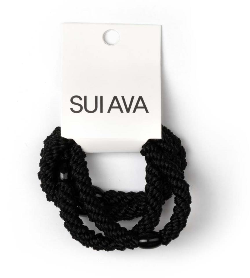 SUI AVA 4-pack Basic Essentials Elastics Black Beauty