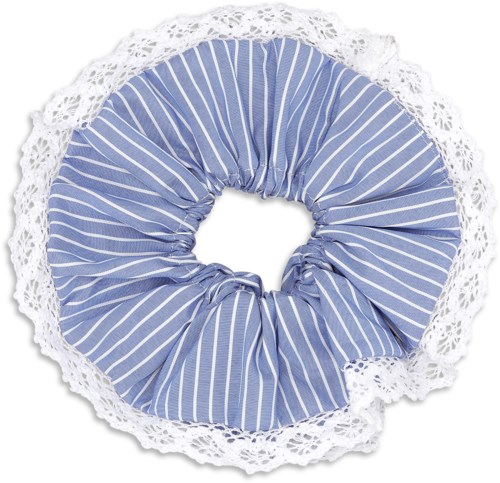 SUI AVA Soft Served Lace Scrunchie Blueberry