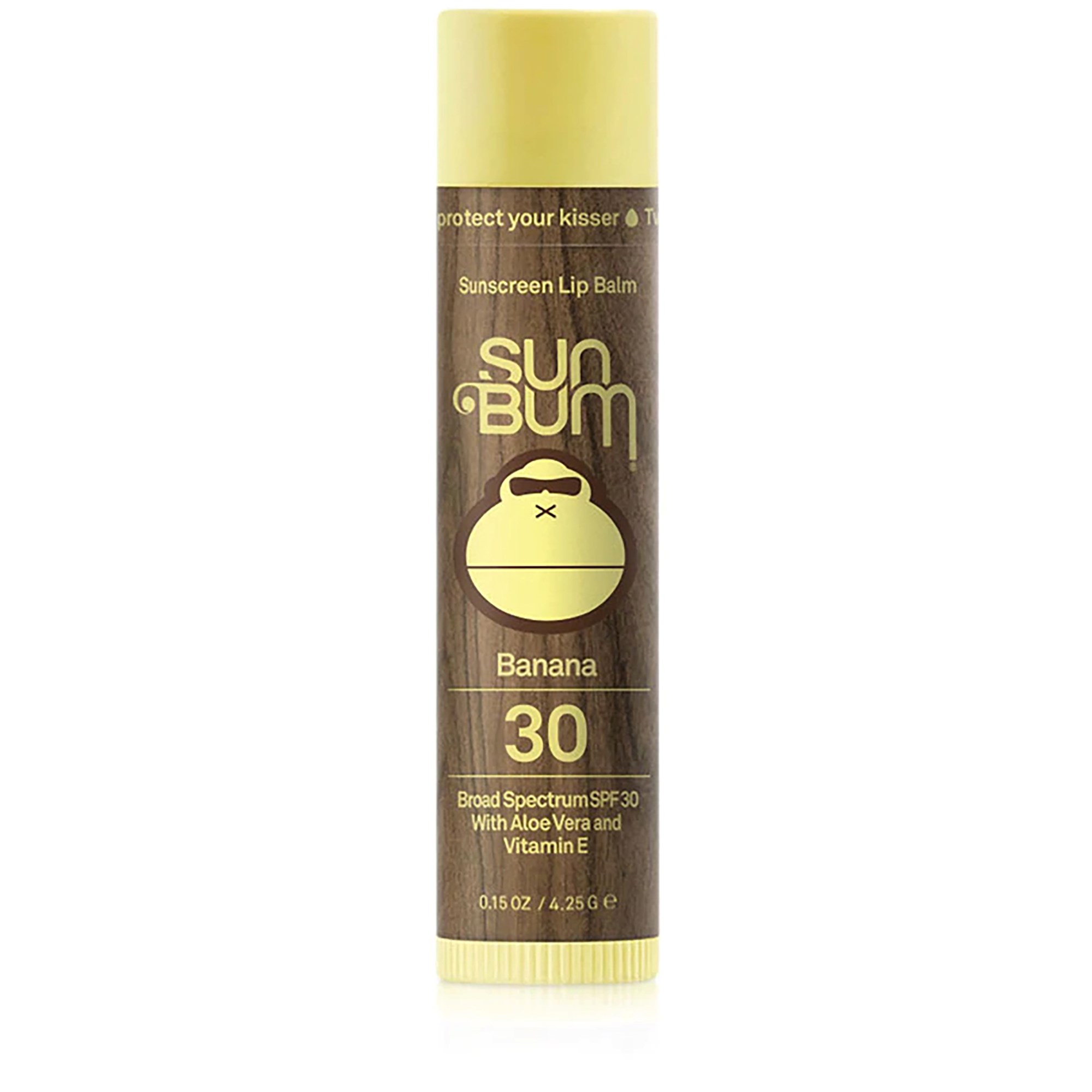 Sun Bum Original SPF 30 Sunscreen Lip Balm Banana billede