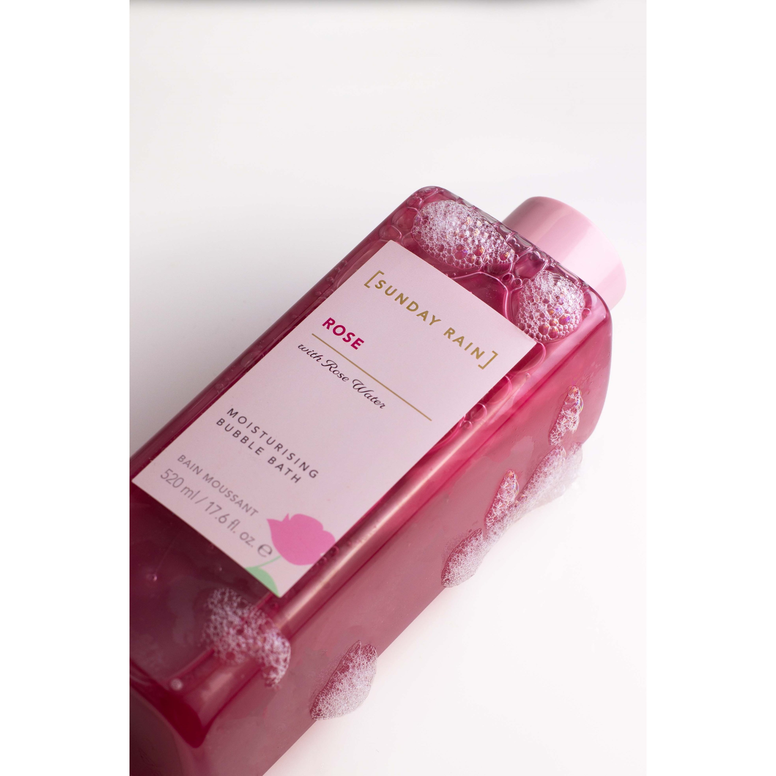 Sunday Rain Bubble Bath Rose 520 ml (zdjęcie 3)
