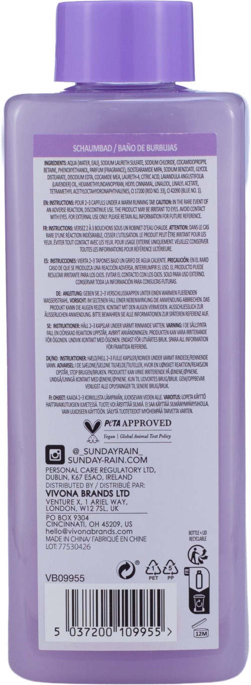 Sunday Rain Bubble Bath Sleep Easy 520 ml
