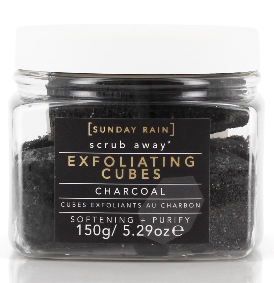 Sunday Rain Exfoliating Cubes Charcoal 150g