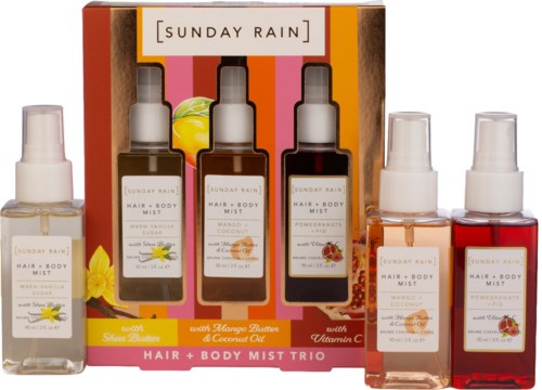 Sunday Rain Hair + Body Mist Trio
